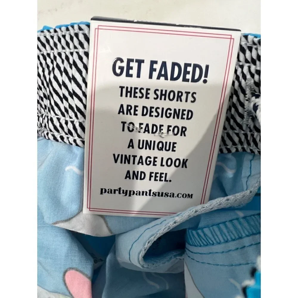 New Party Pants Size XS SUPER STAR PARTY STARTER SHORT - NEON BLUE